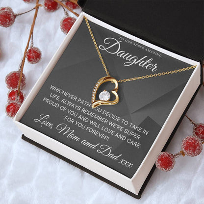 To Our Super Amazing Daughter Forever Love Necklace