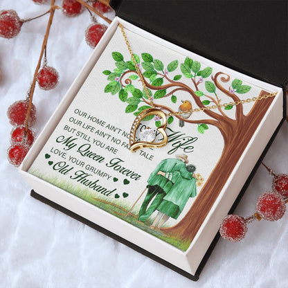 To My Wife Gift From Grumpy Old Husband To Wife From Husband Gift Wedding Day Gift For Bride From Groom Anniversary Forever Love Necklace