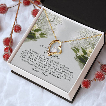 Dear Daughter Necklace - Daughter Mother's Day Gift - To My Daughter Necklace From Mom Dad - Grown Up Daughter Gift From Mom Forever Love Necklace
