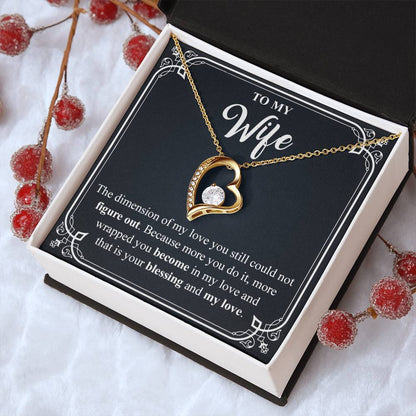 To My Wife 4 Forever Love Necklace
