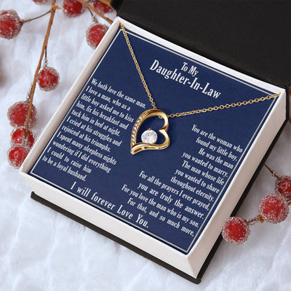 A Gift For Daughter In Law Forever Love Necklace - You Are Truly The Answer Forever Love Necklace