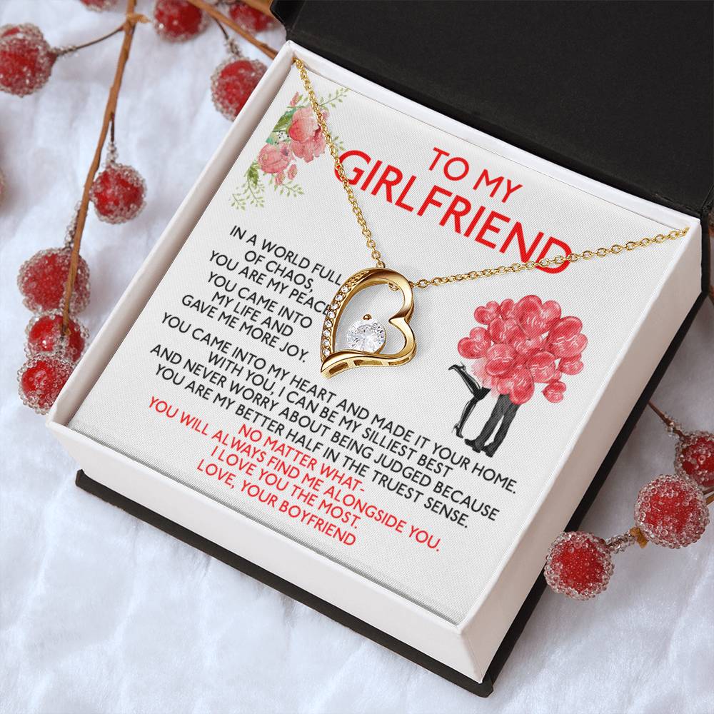 Gf002 Gift For Girlfriend 1 Forever Love Necklace