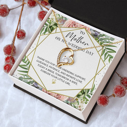 Gift For Mom On Wedding Day Mother Wedding Gift Necklace Mom Wedding Forever Love Necklace Giftthank You Mom Wedding Gift Mom On Forever Love Necklace