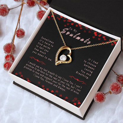 Forever Love Necklace -  I Love You Always Forever Love Necklace