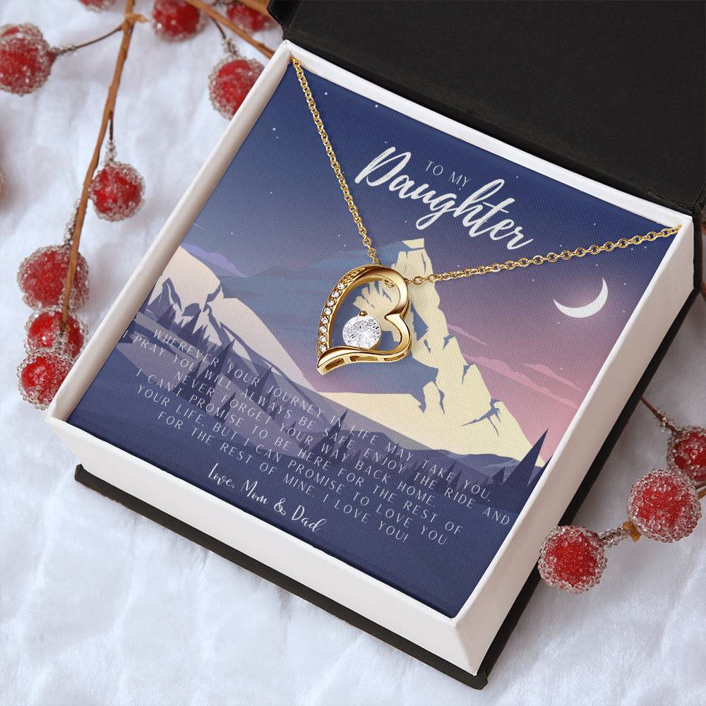 Daughter Mother's Day Gift To My Daughter Necklace From Mom Dad Grown Up Daughter Gift From Mom Gift For Daughter From Dad Mom Daughters Birthday Gift Forever Love Necklace