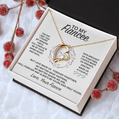 Fe004 Forever Love Necklace  Gift For Fiancée Forever Love Necklace