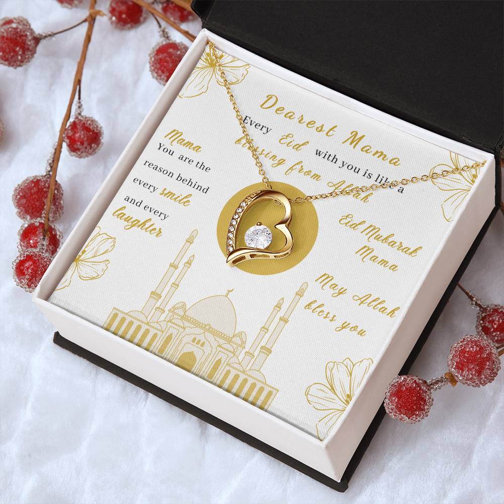 Beautiful Eid Gift For Mama Blessing From Allah 1 Forever Love Necklace