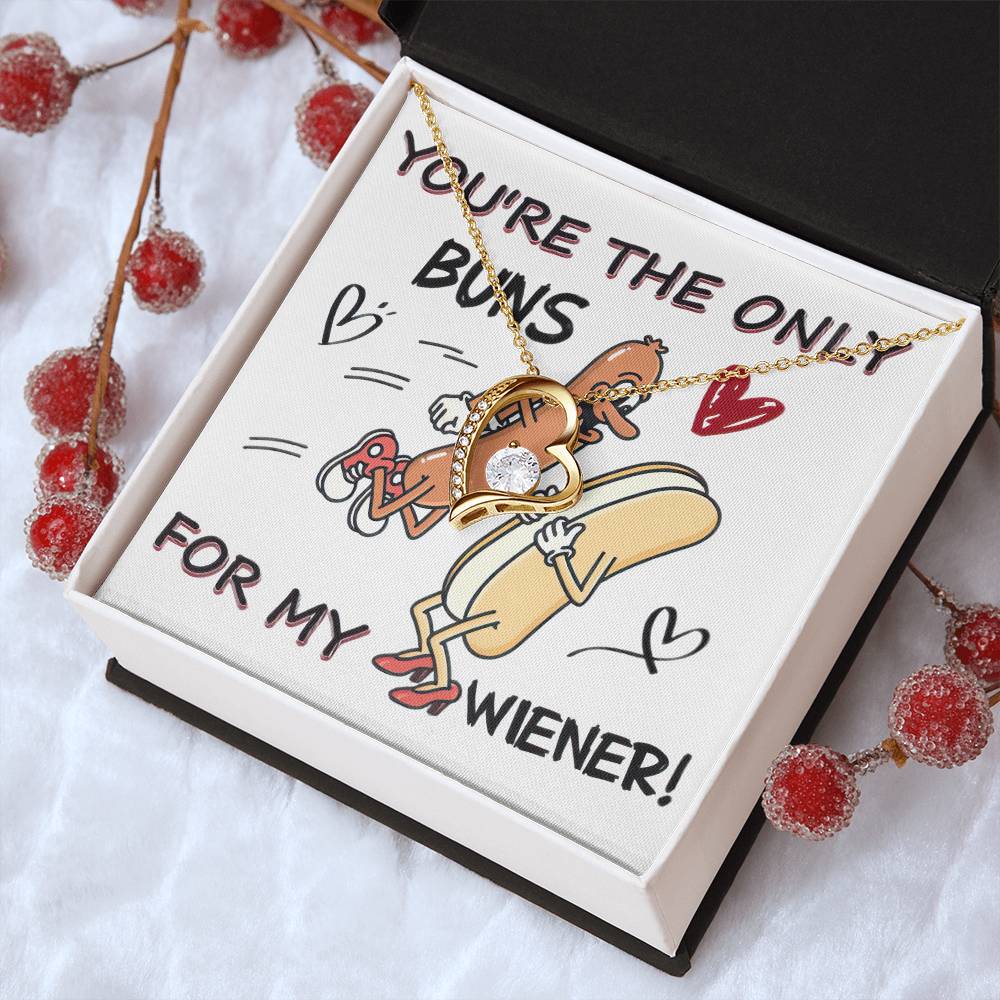 You're The Only Buns Customize Gift?? Heart Necklace Forever Love Necklace