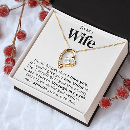 To My Wife One Thing In Life Necklace 1 Forever Love Necklace