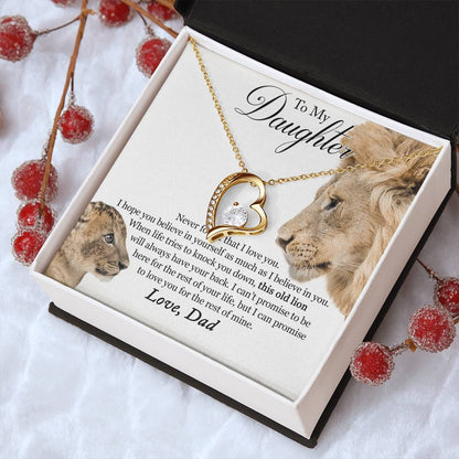 Father Daughter Necklace Father Daughter Jewelry Father To Daughter Birthday Gift Father And Daughter Gift Gifts To Daughter From Forever Love Necklace