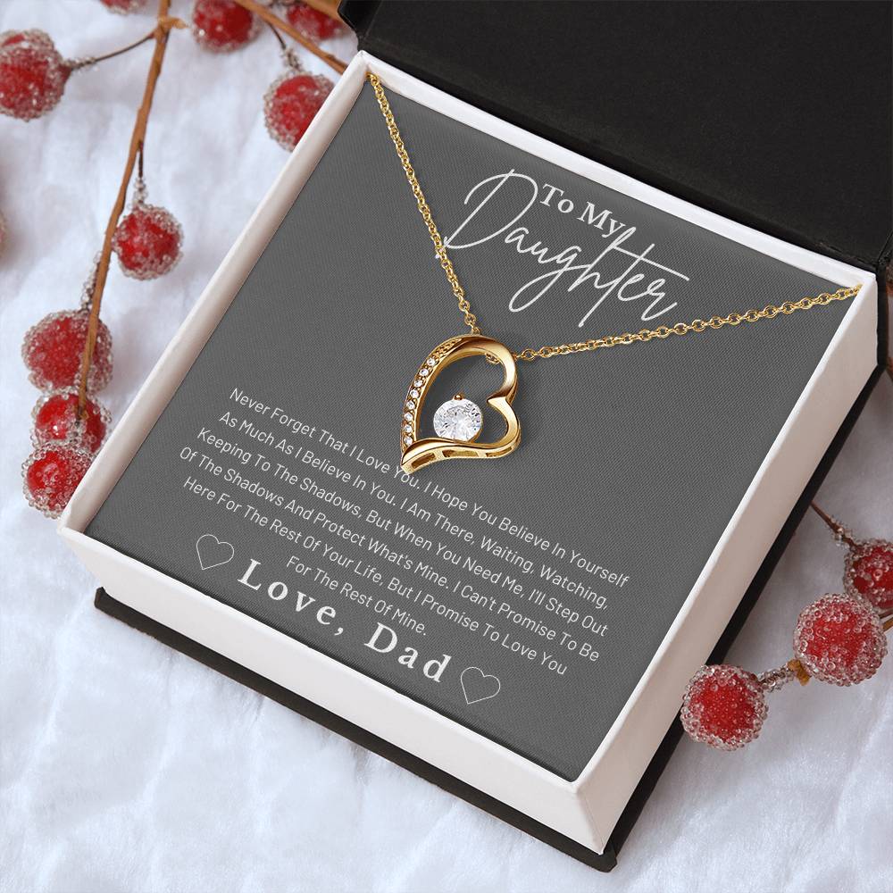 Dad To Daughter Forever Love Necklace Forever Love Necklace