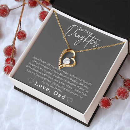 Dad To Daughter Forever Love Necklace Forever Love Necklace