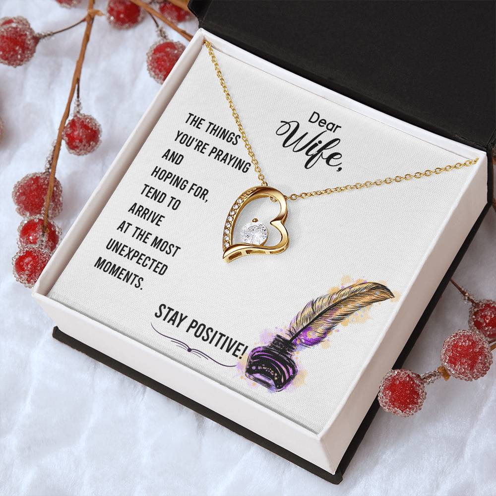 Dear Wife The Things You're Praying And Hoping For Forever Love Necklace