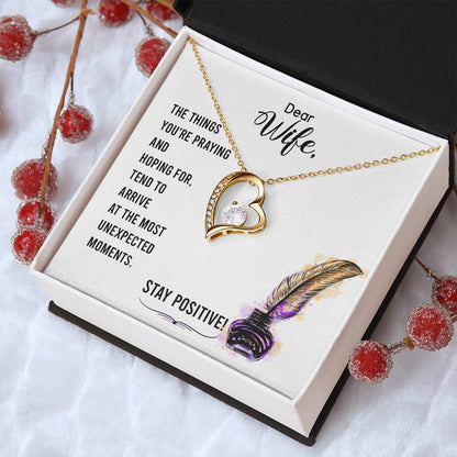 Dear Wife The Things You're Praying And Hoping For Forever Love Necklace