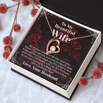Wife Dream Come True Forever Love Necklace Forever Love Necklace
