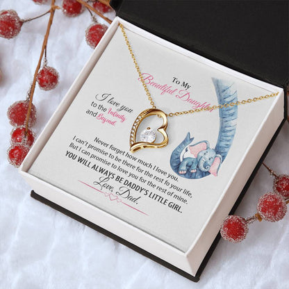 Dad To Daughter Forever Love Necklace