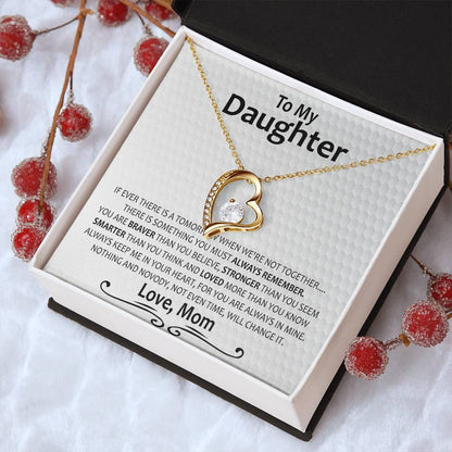 Gift For Daughter From Mom Daughter Mother Necklace Daughter Gift From Mom To My Daughter Daughters Birthday Unique Grown Up Daughter 2 Forever Love Necklace