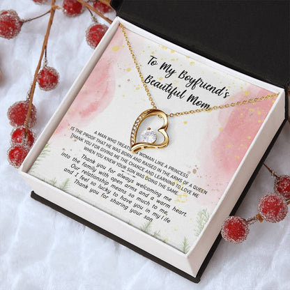 Almost Gone Gift For Boyfriend's Mom The Arms Of A Queen 2 Heart 1 Forever Love Necklace