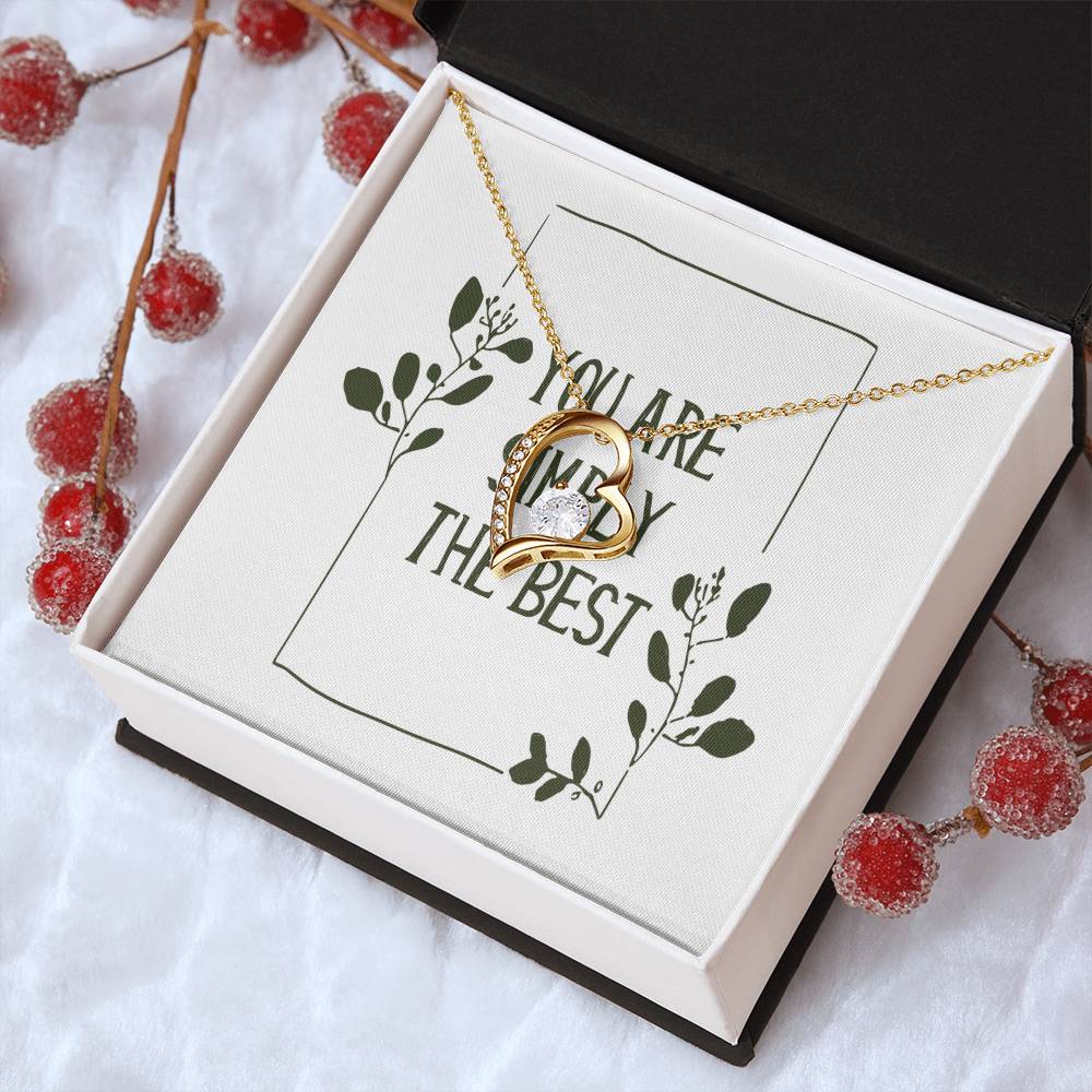 You Are Simply The Best Mother's Day Wife Girlfriend Forever Love Necklace