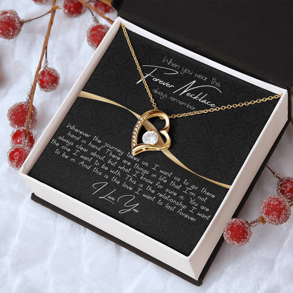 To My Wife Forever Necklace When You Wear This Necklace Always Remember. . . 1 Forever Love Necklace