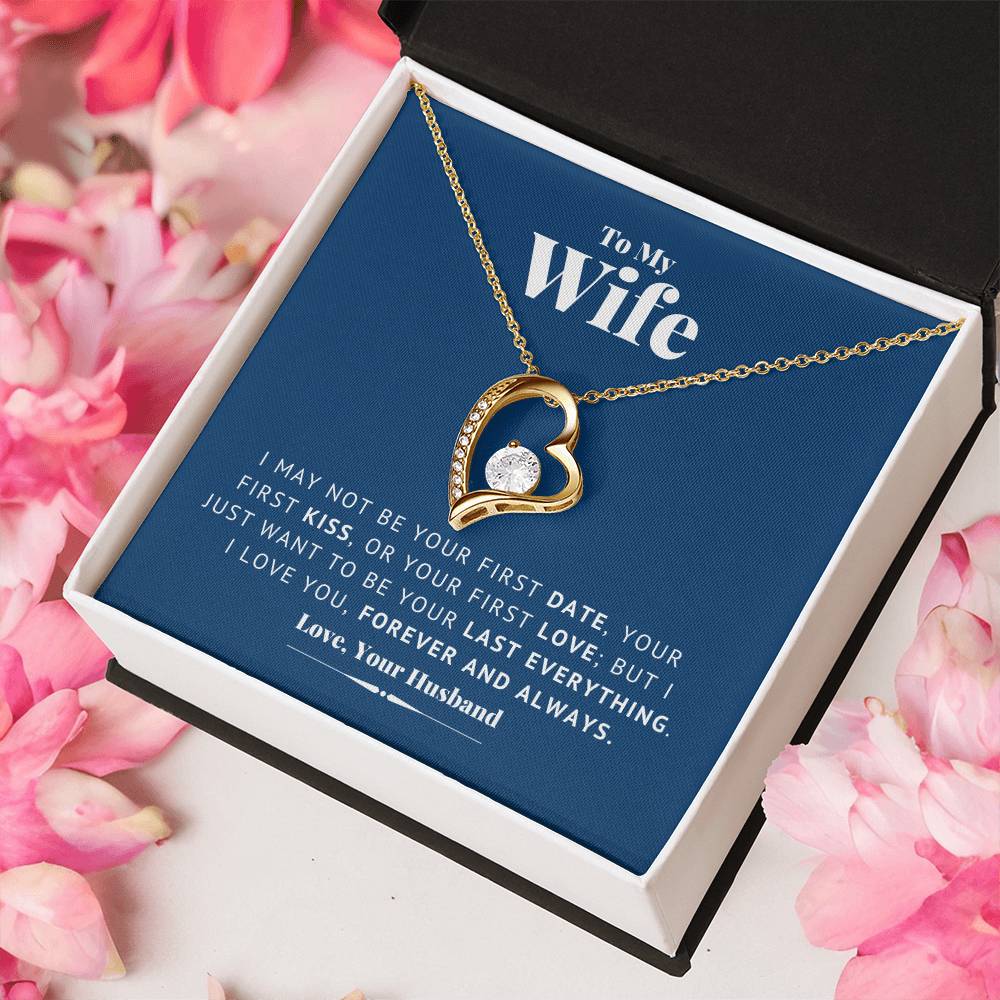 To My Wife Necklace Anniversary Gift For Wife Birthday Gift For Wife Gift For Wife Necklace For Wife Romantic Valentines Gift For Forever Love Necklace