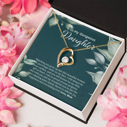 Bride Gift From Mom To Daughter On Wedding Day Gift For Daughter On Wedding Day From Mother Wedding Necklace Gift To Daughter Forever Love Necklace