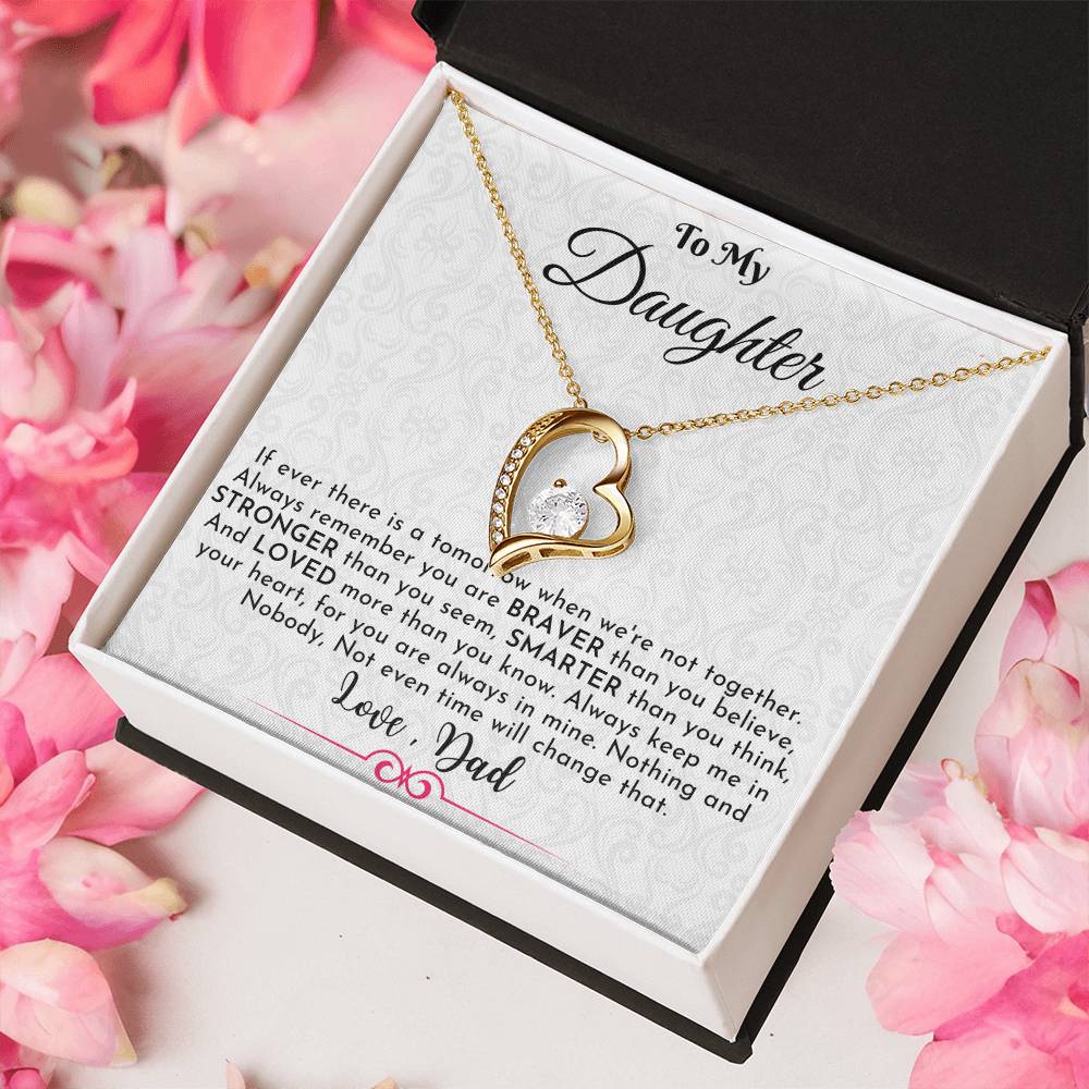 Gift For Daughter From Dad Daughter Father Necklace Daughter Gift From Dad To My Daughter Daughters Birthday Unique Grown Up Forever Love Necklace