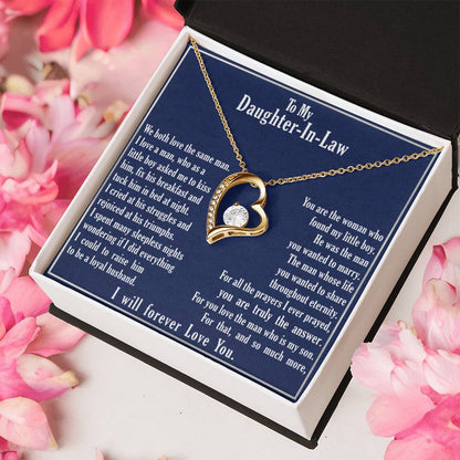A Gift For Daughter In Law Forever Love Necklace - You Are Truly The Answer Forever Love Necklace
