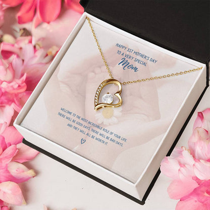 Forever Love Necklace First Mother's Day Daisy Forever Love Necklace