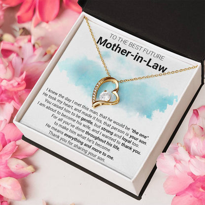 Gift For Future Motherinlaw Future Mother In Law Necklace Future Mother In Law Gift Mother Of The Groom Forever Love Necklace