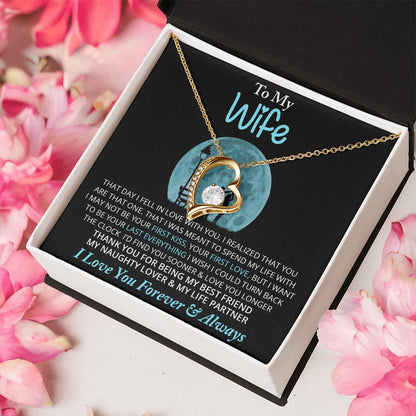 To My Wife Necklace Fishing Necklace Fisherman Wife Gifts Wife Birthday Gift Fishing Partner Present Fishing Gift Ideas To Forever Love Necklace