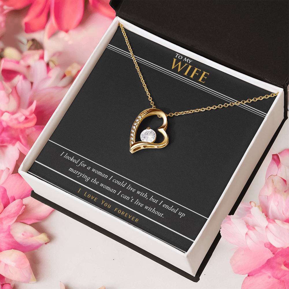 To My Wife Love You Forever Gift 1 Forever Love Necklace