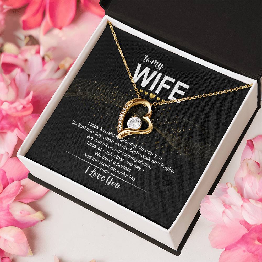 To My Wife I Love You Message Tmw14 1 Forever Love Necklace