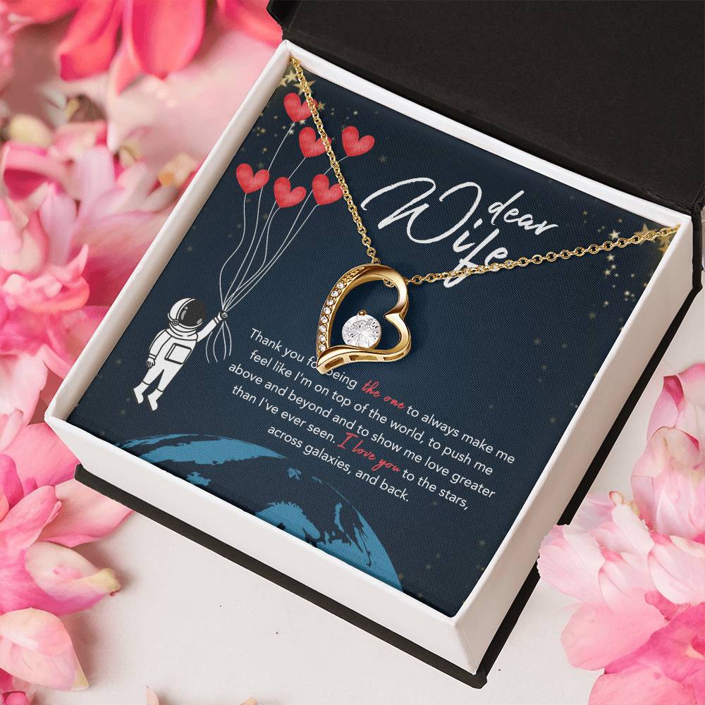 To My Wife Necklace Beyond The Stars 1 Forever Love Necklace
