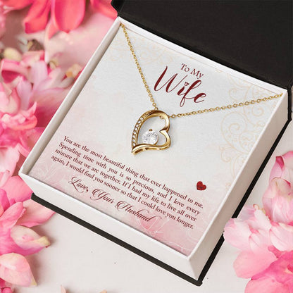 To My Wife If Had My Life To Live All Over Again Necklace 1 Forever Love Necklace