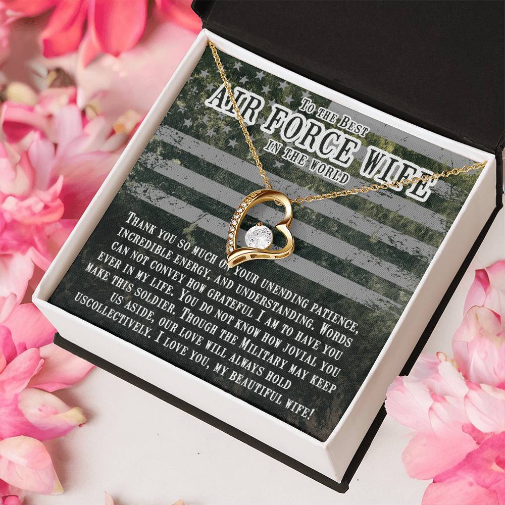 Best Air Force Wife Forever Love Necklace