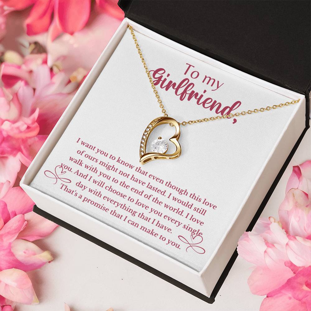 Valentine's Gift For Girlfriend I Will Choose To Love You Every Single Day With Everything That I Have 1 Forever Love Necklace