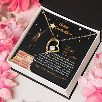 Class Of 2022 Graduation Necklace For Her Parents To Daughter Gift Congratulation Gift To Daughter Daughters Birthday Unique Grown Up Daughter Forever Love Necklace
