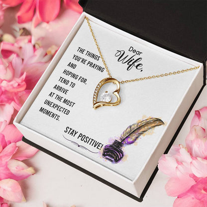Dear Wife The Things You're Praying And Hoping For Forever Love Necklace
