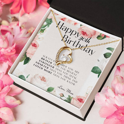 30th Birthday Gifts For Daughter Gift For Daughter From Mom Daughter Mother Necklace Daughter Gift From Mommy 1 Forever Love Necklace