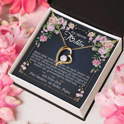 Geschenke Papa Für Tochter Herz Herzkette Forever Love Necklace