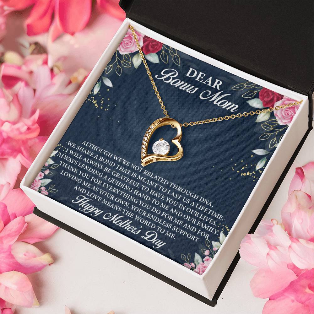 Dear Bonus Mom Forever Love Necklace