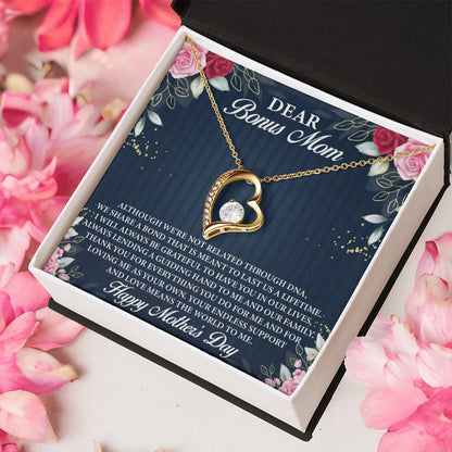 Dear Bonus Mom Forever Love Necklace