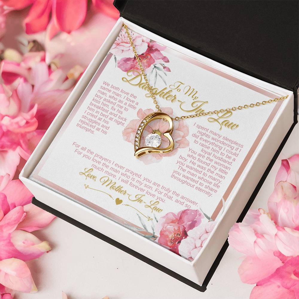 Daughterinlaw Gift Necklace Wedding Gift Jewelry From Motherin Law Gift For Bride Single Pearl Necklace I Spent Many Sleepless Nights Wondering Forever Love Necklace