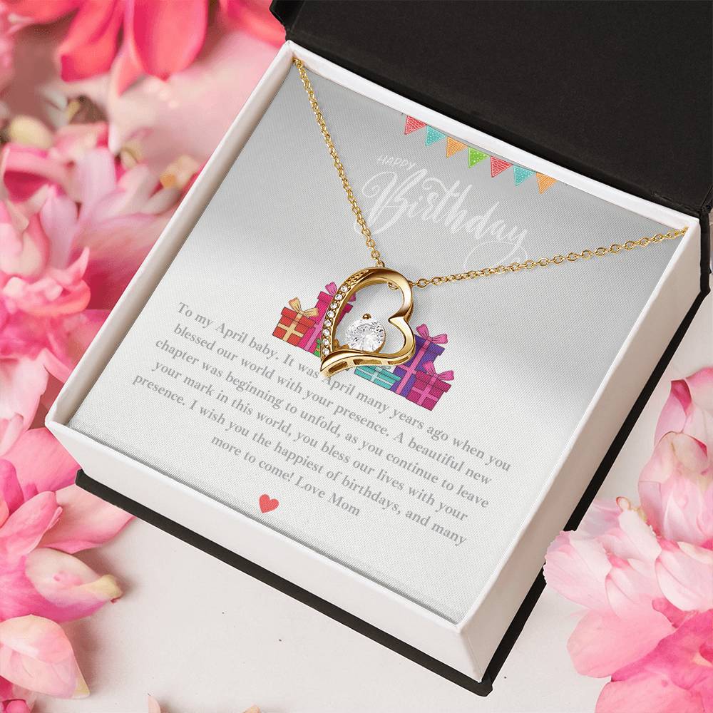 Daughter Birthday Gift From Mom Happy Birthday Sweetheart Infinity Necklace Gift Forever Love Necklace