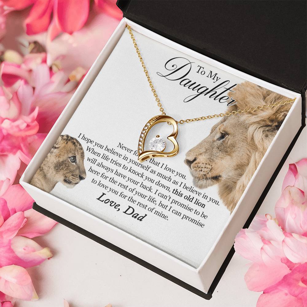 Father Daughter Necklace Father Daughter Jewelry Father To Daughter Birthday Gift Father And Daughter Gift Gifts To Daughter From Forever Love Necklace