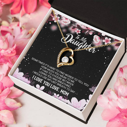 Daughter Gift From Mom To Daughter Bracelet For Daughter Gift For Daughter From Mom Daughter Gift From Dad To Daughter Birthday Forever Love Necklace