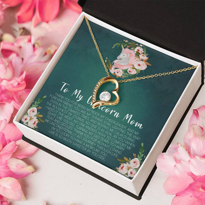 Customize Gift To My Mom Necklace Birthday Valentines Gift To My Mother Mom Necklace To My Mom Necklace To My Mom Mom Birthday Card Forever Love Necklace