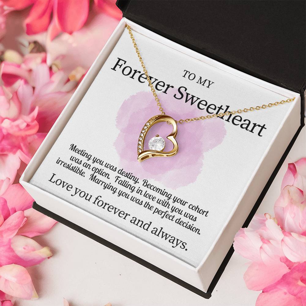Forever My Sweetheart Necklace Gift For Wife Forever Love Necklace