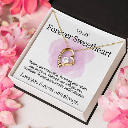 Forever My Sweetheart Necklace Gift For Wife Forever Love Necklace
